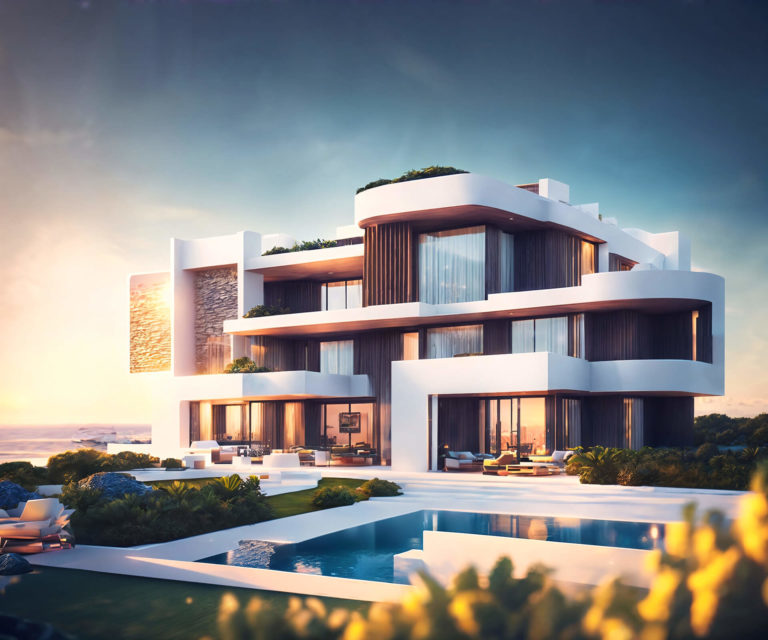 Wunderschöne Designervilla mit Pool